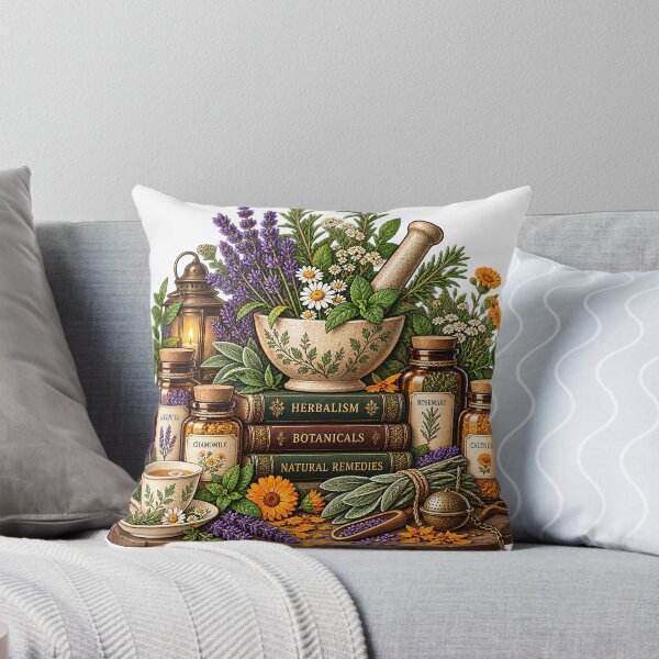 Item preview, Herbalist Botanical Apothecary Still Life designed and sold by MysticCanvasAi.