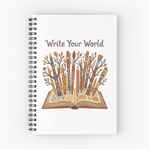 Item preview, Write Your World Vintage Book Pen Art designed and sold by Sanan Israyilli.