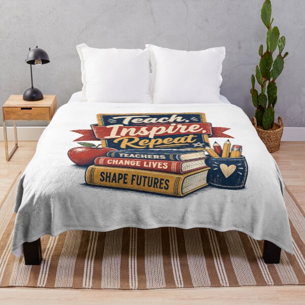 Item preview, Teacher Teach Inspire Repeat Motivational Slogan gift for Teachers and Educators 2 designed and sold by LD ART.