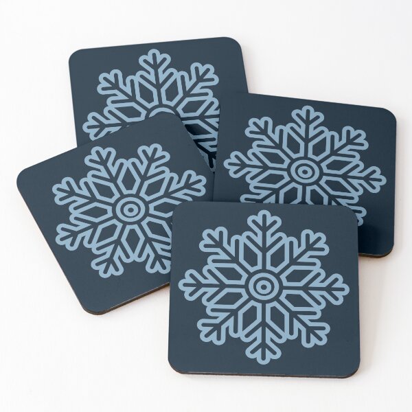 Item preview, Winter Snowflake Dark Navy Blue Seamless Pattern Art designed and sold by ​Jyoti Digital Artist.