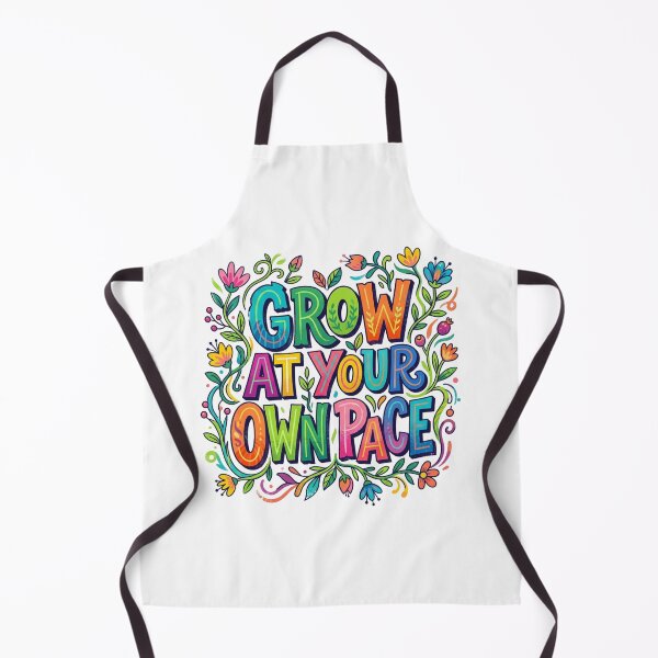 Item preview, Grow At Your Own Pace Floral Typography designed and sold by Sanan Israyilli.