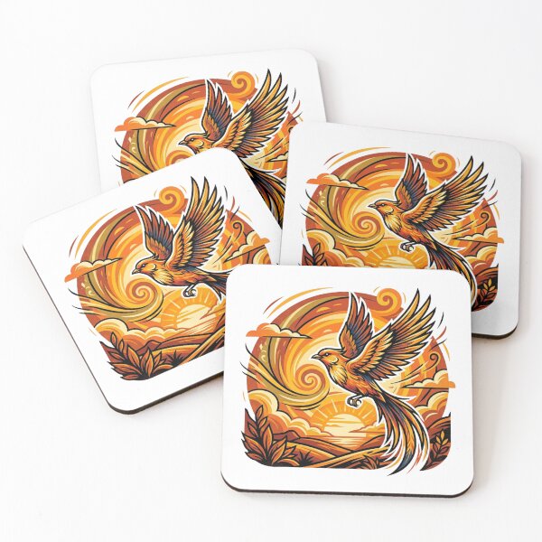 Item preview, Phoenix Rising Sun Sunset Bird Art designed and sold by Sanan Israyilli.