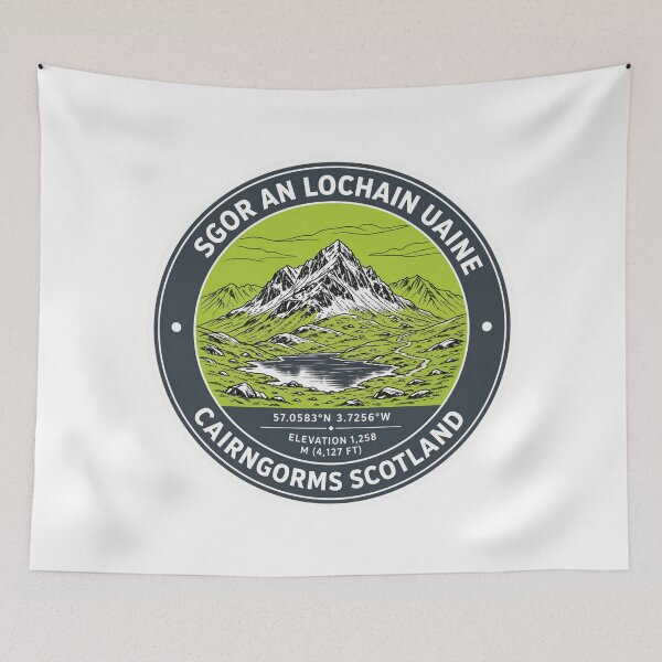 Item preview, Sgor An Lochain Uaine Cairngorms Scotland Mountain Hiking designed and sold by jeshands.