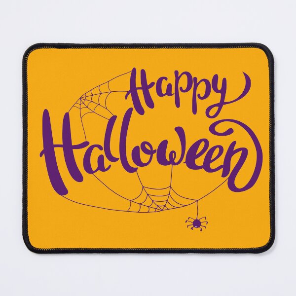 Item preview, Happy Halloween Purple Typography Spider Web Spooky Art designed and sold by SolutionsArt.