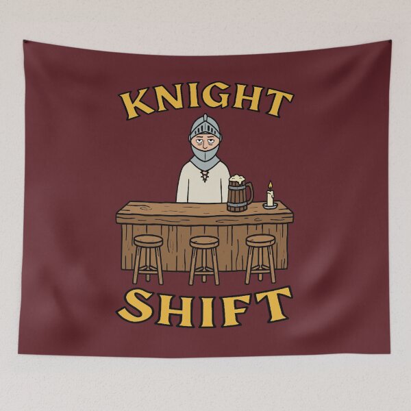 Item preview, Knight Shift - Bartending Knight  designed and sold by Regal Rev.