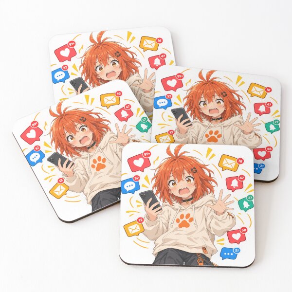 Item preview, Overloaded with Love: Cute Anime Girl Notification Pop Culture Design designed and sold by Beaustores.