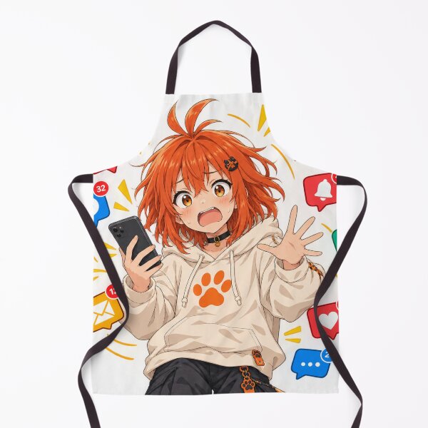 Item preview, Overloaded with Love: Cute Anime Girl Notification Pop Culture Design designed and sold by Beaustores.