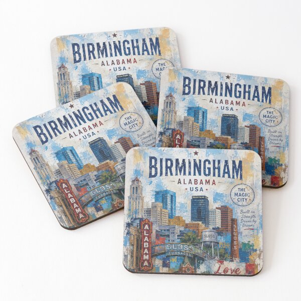Item preview, Birmingham Postcard, Alabama – Beautiful City in the United States of America. designed and sold by GalleryKauffeld.