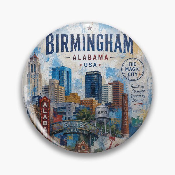 Item preview, Birmingham Postcard, Alabama – Beautiful City in the United States of America. designed and sold by GalleryKauffeld.