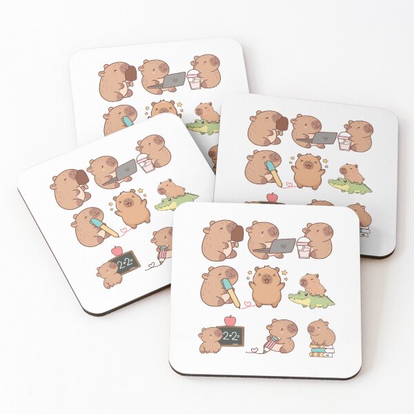 Item preview, Chibi Kawaii Capybara Cute Illustration designed and sold by Amazing Design Store.