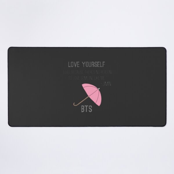 Item preview, Love Yourself Inspirational Quote Design Featuring Jimin designed and sold by AhsanSaleem760.
