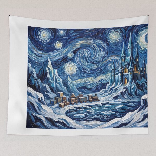Item preview, Island Of Misfit Toys Starry Night Holiday Landscape designed and sold by Bad-Decisions-Designs.