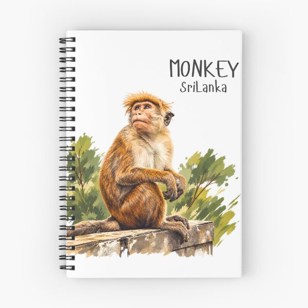 Item preview, Sri Lankan Toque Macaque Monkey designed and sold by IslandWild Co.