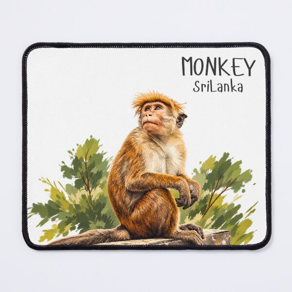 Item preview, Sri Lankan Toque Macaque Monkey designed and sold by IslandWild Co.