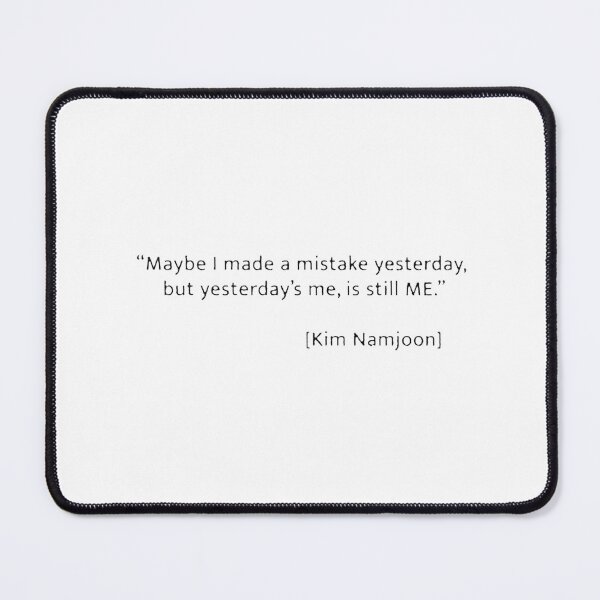Item preview, Inspirational Kim Namjoon BTS Quote Typography Design designed and sold by AhsanSaleem760.