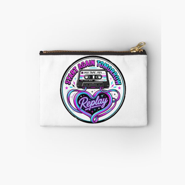 Item preview, Start Again Tomorrow Retro Cassette Tape Art designed and sold by Sanan Israyilli.