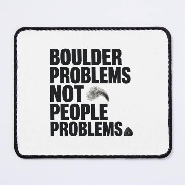 Item preview, Boulder Problems Not People Problems Funny Climbing Introvert Tee Sticker Gift designed and sold by sharifex.