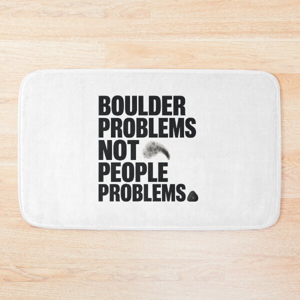 Item preview, Boulder Problems Not People Problems Funny Climbing Introvert Tee Sticker Gift designed and sold by sharifex.