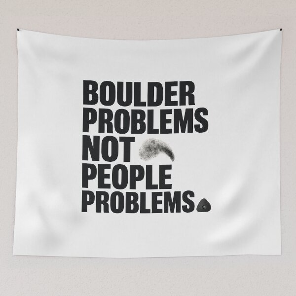 Item preview, Boulder Problems Not People Problems Funny Climbing Introvert Tee Sticker Gift designed and sold by sharifex.