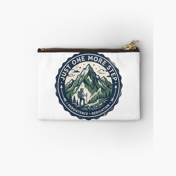 Item preview, Just One More Step Retro Hiking Mountain Badge designed and sold by Sanan Israyilli.