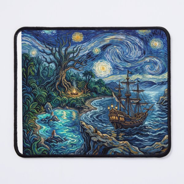 Item preview, Neverland Starry Night Fantasy Landscape designed and sold by Bad-Decisions-Designs.