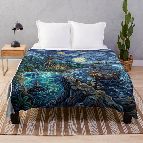 Item preview, Neverland Starry Night Fantasy Landscape designed and sold by Bad-Decisions-Designs.