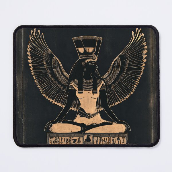 Item preview, Sacred Gold and Black Winged Goddess - Egyptian Mythology Design designed and sold by Audra-studio.