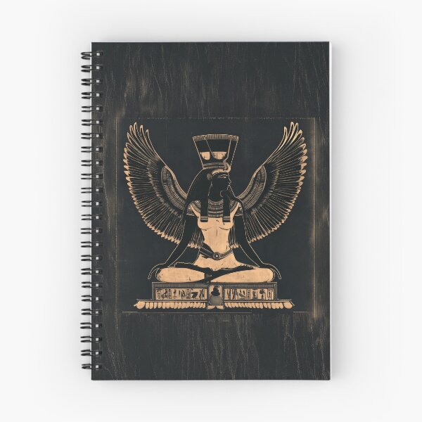 Item preview, Sacred  Gold and Black Winged Goddess - Egyptian Mythology Design designed and sold by Audra-studio.