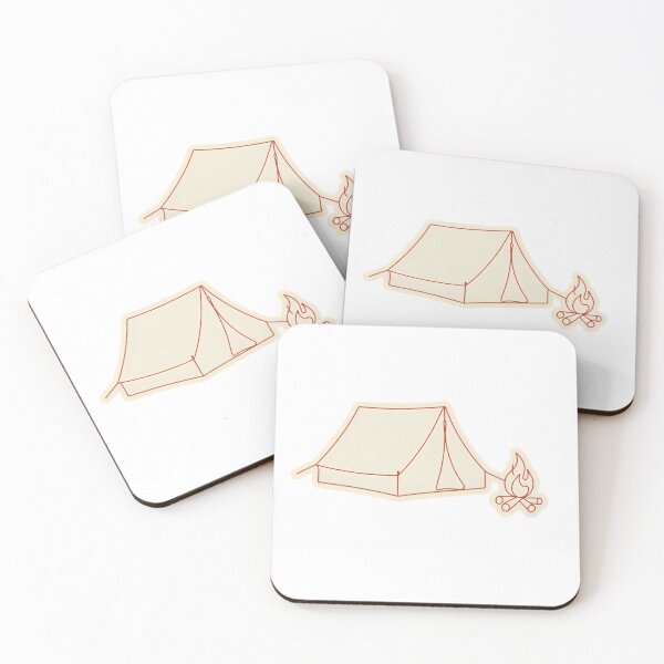Item preview, Camping Tent and Campfire Outdoor Adventure Design designed and sold by KRStyleClub.
