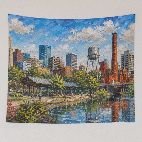 Item preview, Birmingham, Alabama Painting – Beautiful Place in the United States of America. designed and sold by GalleryKauffeld.