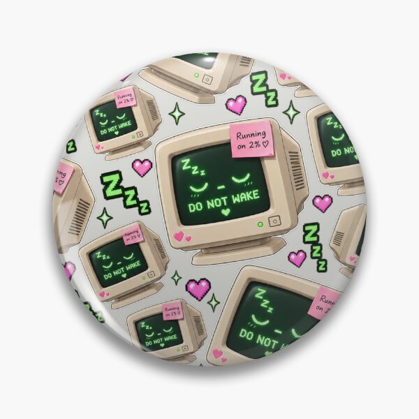 Item preview, Do Not Wake – Retro Sleeping Computer Y2K Design designed and sold by MetaModel Editions.