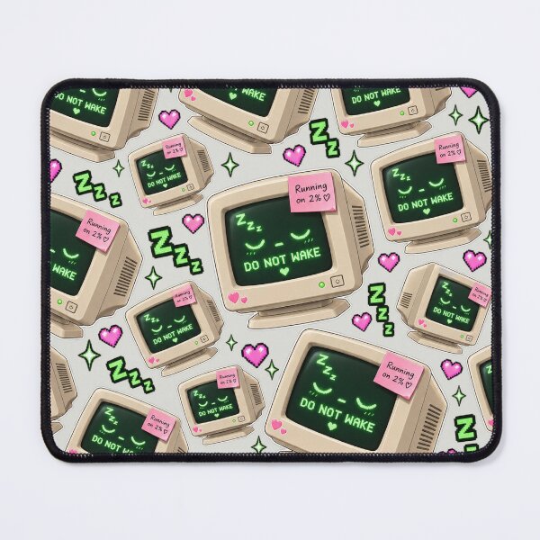 Item preview, Do Not Wake – Retro Sleeping Computer Y2K Design designed and sold by MetaModel Editions.
