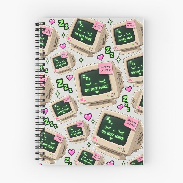 Item preview, Do Not Wake – Retro Sleeping Computer Y2K Design designed and sold by MetaModel Editions.