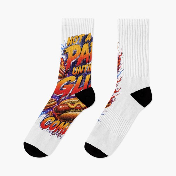 Item preview, Not A Party Until My Glizzy Comes Out Funny Hot Dog BBQ Heavy Metal Humor designed and sold by AntoniusBachman.