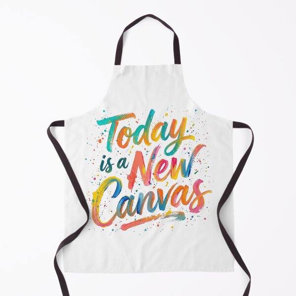 Item preview, Today Is A New Canvas Colorful Paint Quote designed and sold by Sanan Israyilli.