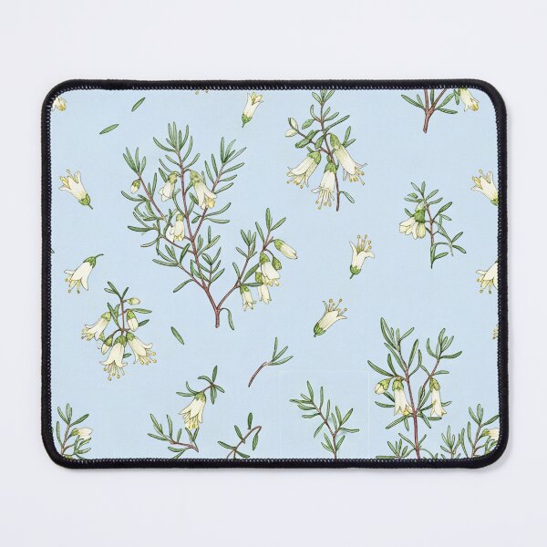 Item preview, Whispering Wildflower Shrub Pattern on Ice Blue designed and sold by Studio BC.