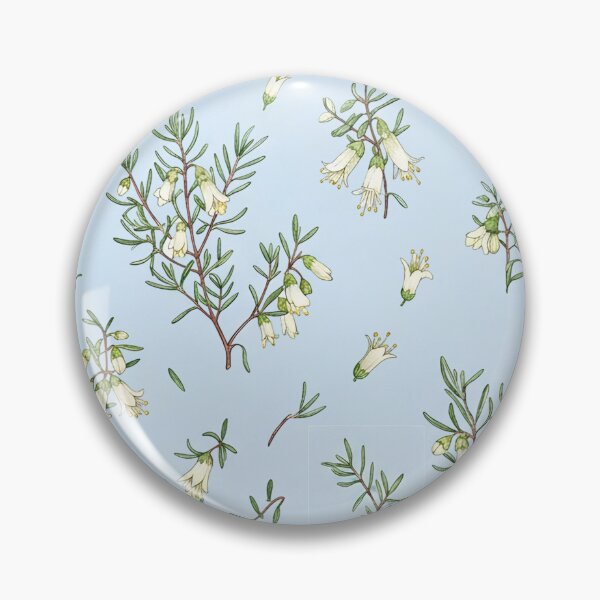 Item preview, Whispering Wildflower Shrub Pattern on Ice Blue designed and sold by Studio BC.