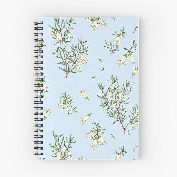 Item preview, Whispering Wildflower Shrub Pattern on Ice Blue designed and sold by Studio BC.