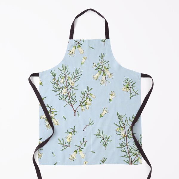 Item preview, Whispering Wildflower Shrub Pattern on Ice Blue designed and sold by Studio BC.