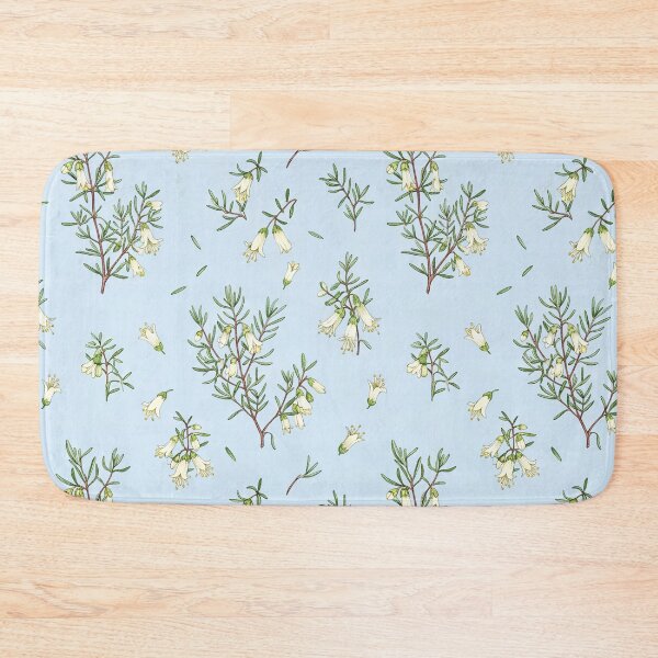 Item preview, Whispering Wildflower Shrub Pattern on Ice Blue designed and sold by Studio BC.