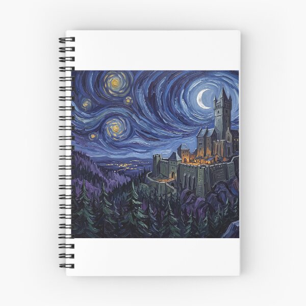 Item preview, Castle Frankenstein Starry Night Horror Landscape designed and sold by Bad-Decisions-Designs.