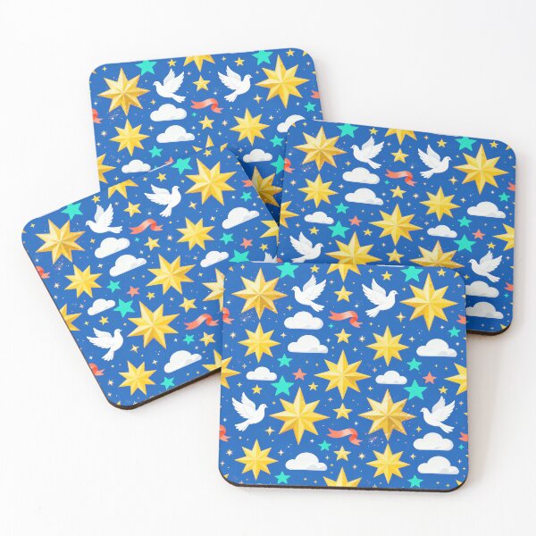 Item preview, Bright Celestial Christmas Star Dove Pattern designed and sold by Mimoshi ⭐⭐⭐⭐⭐.