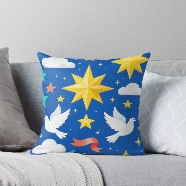 Item preview, Bright Celestial Christmas Star Dove Pattern designed and sold by Mimoshi ⭐⭐⭐⭐⭐.