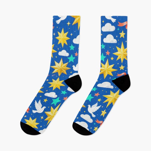 Item preview, Bright Celestial Christmas Star Dove Pattern designed and sold by Mimoshi ⭐⭐⭐⭐⭐.