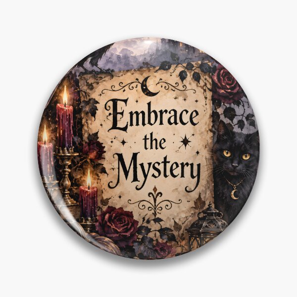 Item preview, Embrace the Mystery – Gothic Raven, Black Cat & Moon Halloween Art designed and sold by blankTeeShirt.