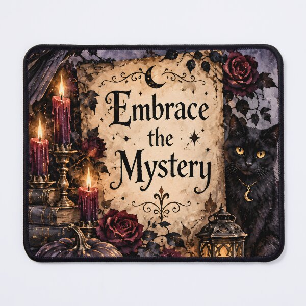 Item preview, Embrace the Mystery – Gothic Raven, Black Cat & Moon Halloween Art designed and sold by blankTeeShirt.