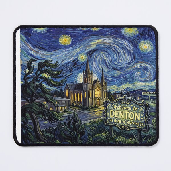 Item preview, Welcome To Denton Starry Night Cinematic Landscape designed and sold by Bad-Decisions-Designs.