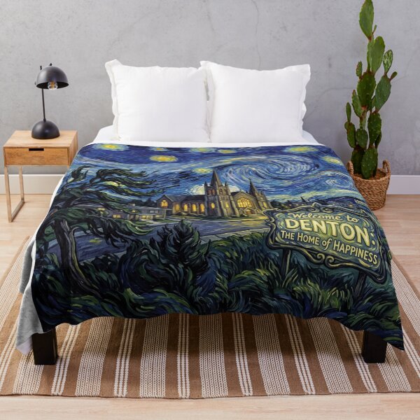 Item preview, Welcome To Denton Starry Night Cinematic Landscape designed and sold by Bad-Decisions-Designs.