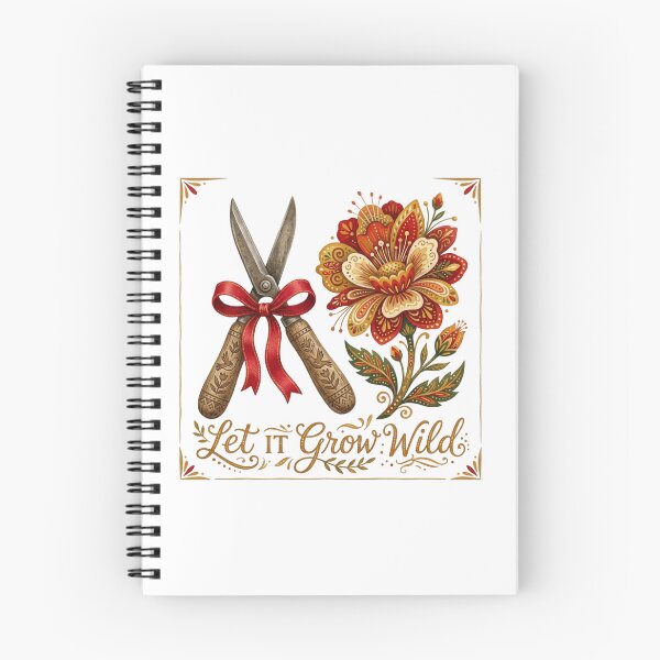 Item preview, Let It Grow Wild Vintage Gardening Folk Art designed and sold by Sanan Israyilli.
