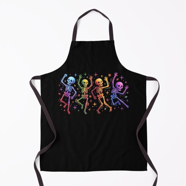 Item preview, Colorful Dancing Skeletons Halloween Party Retro Skeleton Dance designed and sold by ArcaneArtistry.